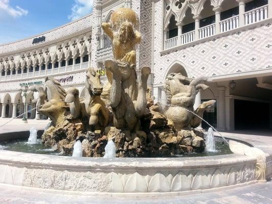 Fountain out in front of the store.  So Greek