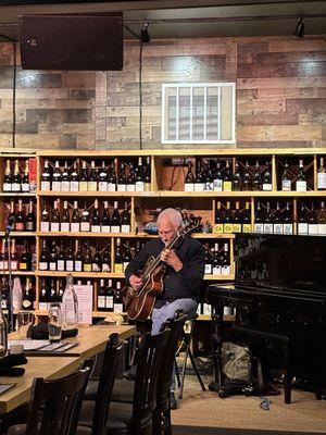 Guitarist Frank Kohl jamming early in the evening