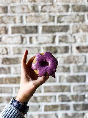 Blueberry cake donut