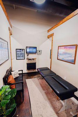 Chiropractic adjustment room