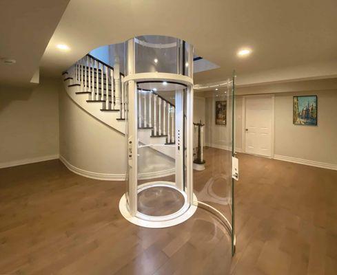 Savaria glass style tube elevator from Lifeway Mobility