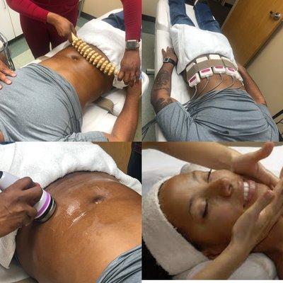 Laser Lipo, Fat Cavitation, Wood Therapy, Facial