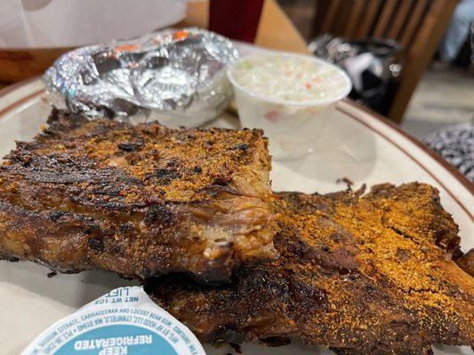 Baby back ribs with dry rub