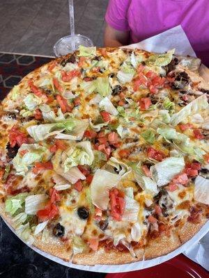 Excuse Of A Taco Pizza