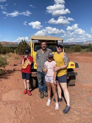 Michael, our guide with my daughter and grandkids.