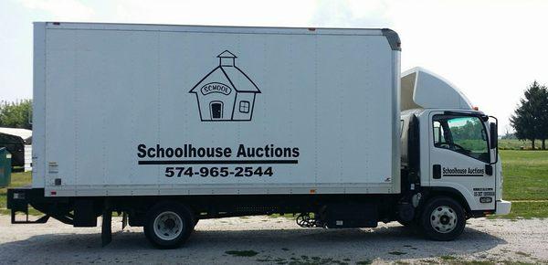 Check out our box truck! Call 574-965-2544 for pick-up.