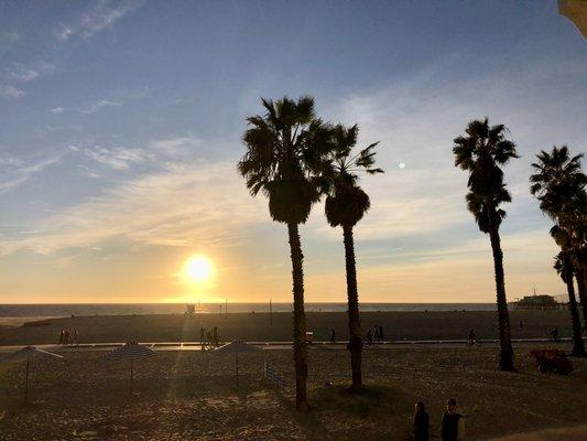 Sunset from the balcony