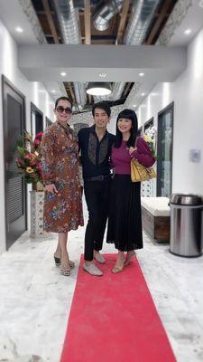 Special guests with stylist Phi Truong