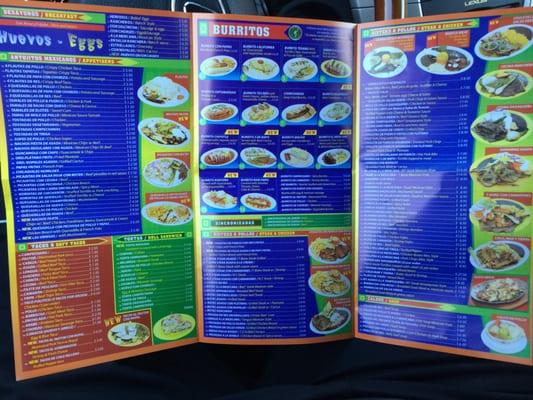 Inside of Menu