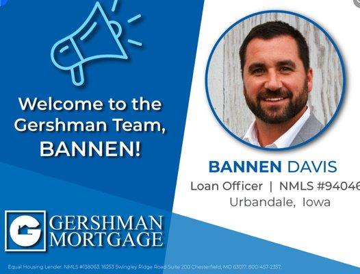 Excited to join Gershman Mortgage