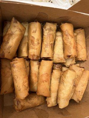 30 egg rolls to go! BEST EVER, so tasty full of flavor and delicious!!