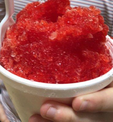 Watermelon snow cone