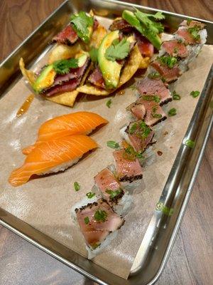 Salmon & Tuna & Nachos, Oh My!