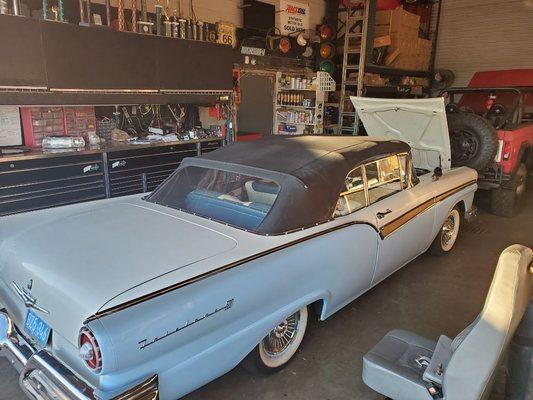 57' Ford Fairlane convertible