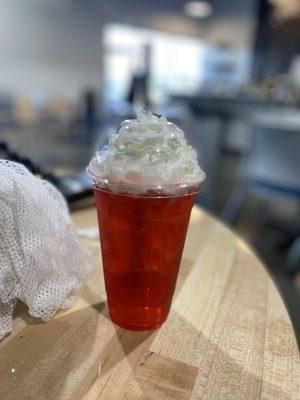 Italian cream soda from the espresso bar.