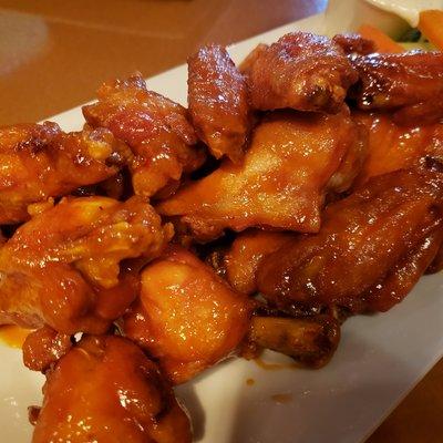 Honey hot wings