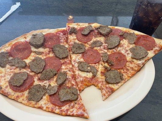 NY style pepperoni and meatball