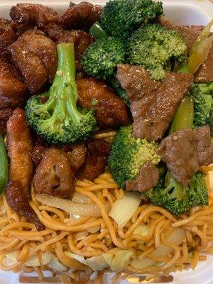 Jalapeo chicken (Spicy) and Broccoli with Beef