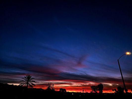 Morning sunrise here in City of Signal Hill.