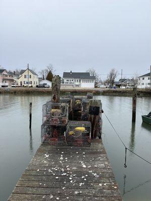 View of the dock of the bay at Randall's.