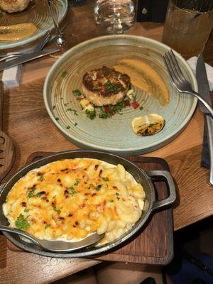 Lobster Mac and cheese And Crab cake