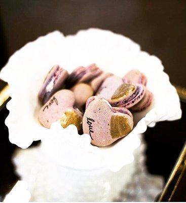 Lavender Earl Grey Heart Shaped Macaroons