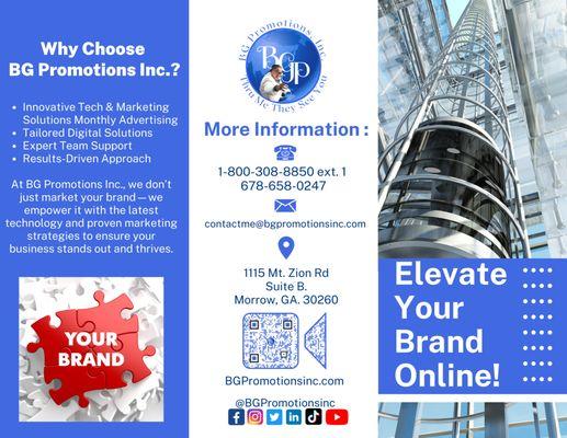 We provide the best marketing strategies & tech solutions. Elevate your brand with custom websites, content creation, & more! #BGPromotions