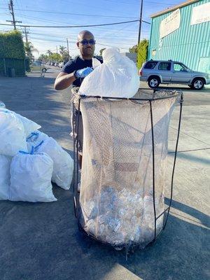 Getting our recycling sorted!