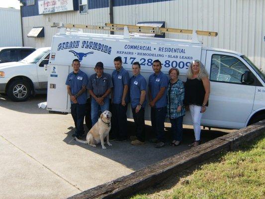 Our amazing staff from left to right:  Jeremy, Journeyman Plumber, Rick, Master Plumber, Sergi, Apprentice, Josh, Apprentice,...