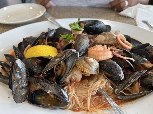 seafood pescatore with Angel hair