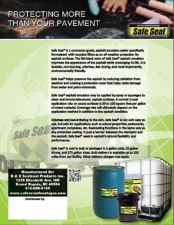 Safe Seal Flier availble at www.seafsealofmichigan.com