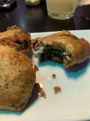 Deep fried jalapeño poppers