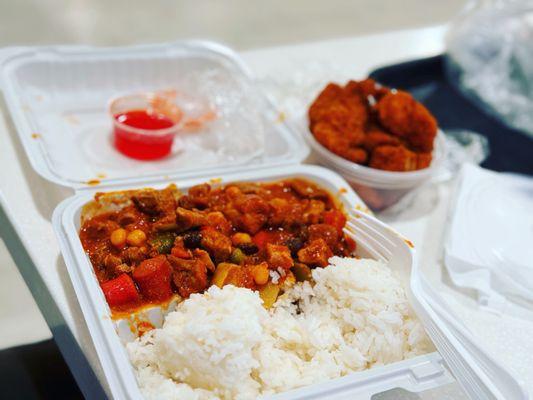 pork menudo  fish fillet