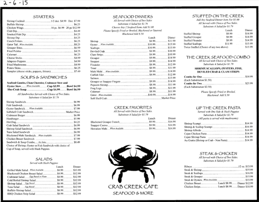 Inside of menu from 2-6-15