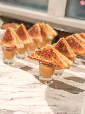 Grilled Cheese and Tomato Soup Shots