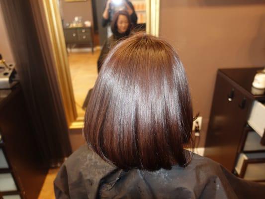 Beautiful cut, color, and blowout by Tamara!