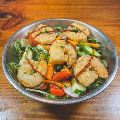 Crispy Shrimp Silver Bowl Salad