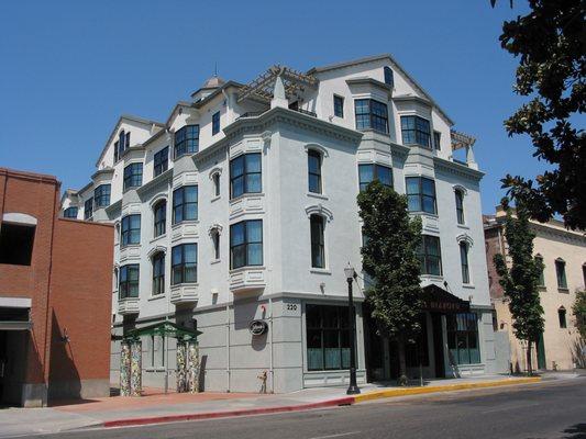 Historical renovation of Hotel Diamond in downtown Chico, CA