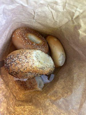 Please visit Briarcliff Bagels on North State Rd - delicious!