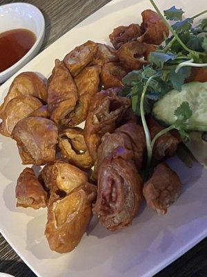 Deep fried pork intestines