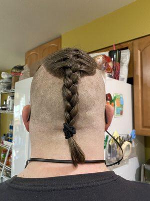 Braided Men's Haircut