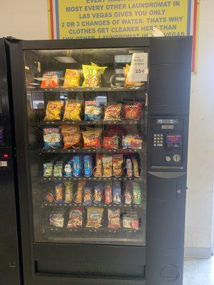 Snack machines with all .25 cent items