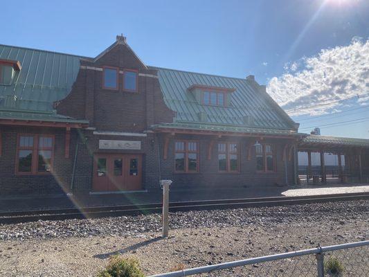 The depot and baggage claim bar and grill.