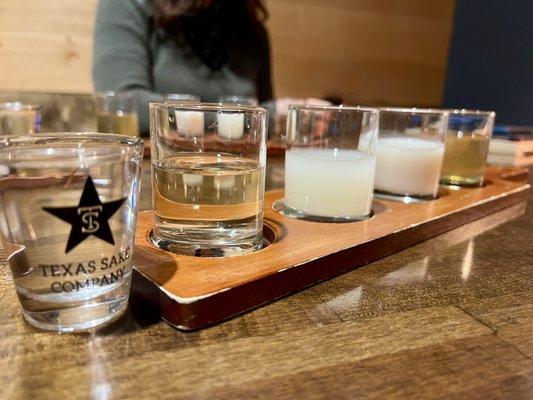 1.5oz Sake Flight