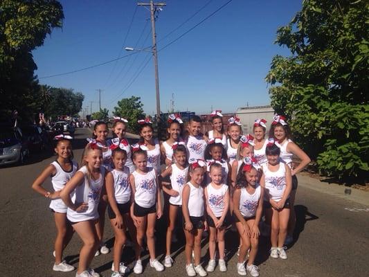 Cheerleaders from Roseville's 4th of July Parade!