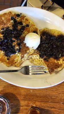 Blueberry pancakes