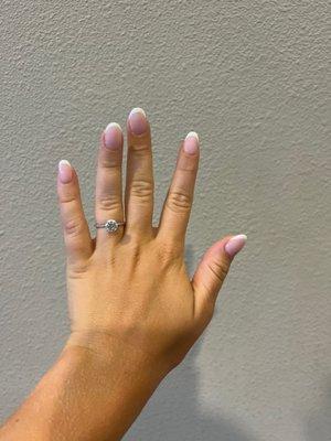 French tip (with artificial nail)  $80