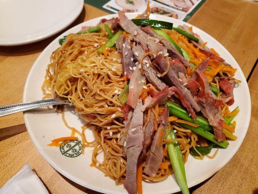 #PF6 Pan Fried Noodle with BBQ Pork, aka Char Siu Noodle ($12.95)