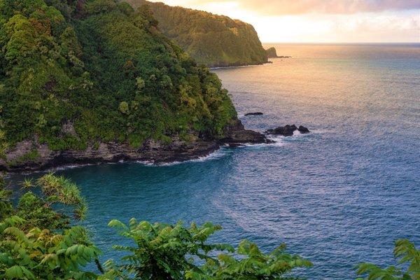 The epic coastline on the Road to Hana