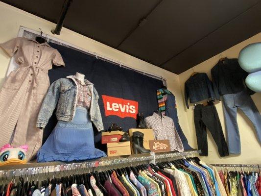 Levi's display.